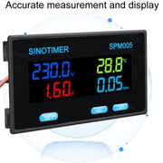 SINOTIMER SPM005 AC Digital Display Voltage Current Power Electricity Multifunctional Monitoring Meter, Specification: 100A