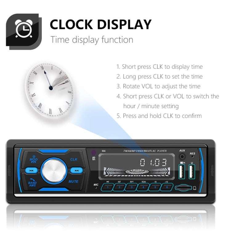 Dual USB Car DAB Digital U Disk Card Bluetooth Radio MP3 Player(SWM-M4)