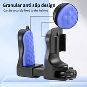 Motorcycle Helmet Chin Clamp Mount for GoPro Hero Series DJI Osmo Action, SJCAM Cameras, Spec: Set 1