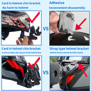 Motorcycle Helmet Chin Clamp Mount for GoPro Hero Series DJI Osmo Action, SJCAM Cameras, Spec: Set 1