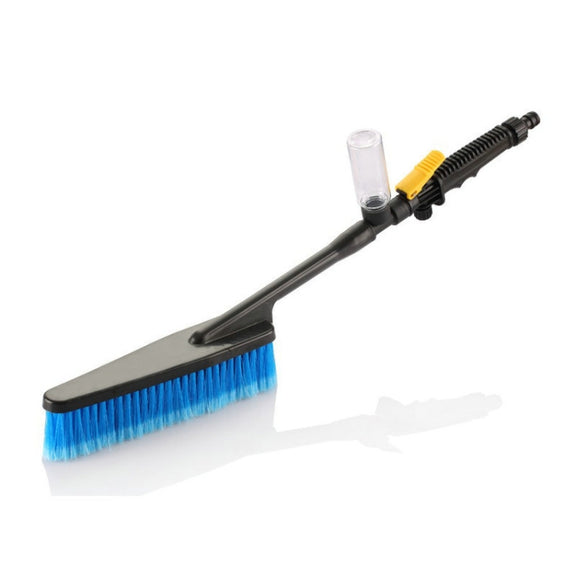 Car Wash Brush Head Soft Bristle Long Handle Brush Spray Foam Bottle Set(3 In 1)