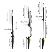 High Pressure Car Wash Nozzle Soft Bristle Long Handle Brush Foam Bottle Tool Set, Specification: Set 3
