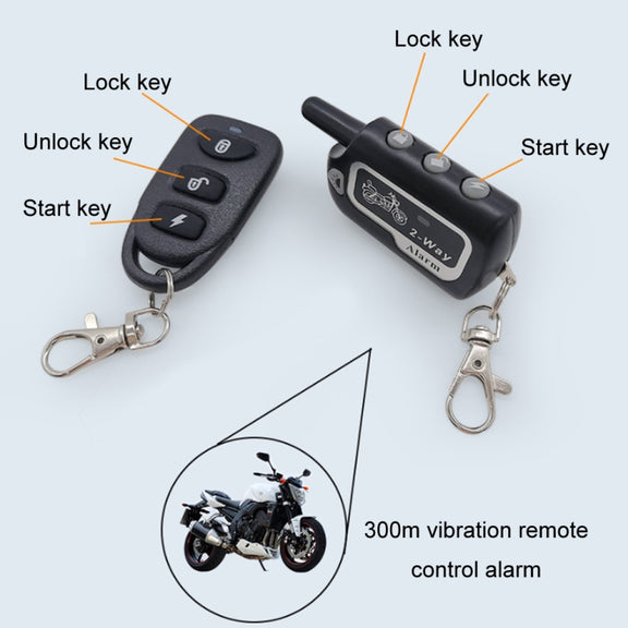 Two-Way Dual Remote Control Vibration Motorcycle Anti-Theft Device(YL-B011)