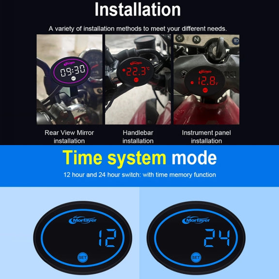 Morfayer Locomotive Multi-function Voltmeter, Red, Specification: Voltmeter Function