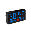 Compact LED Digital Display Time Voltmeter, Specification: 2 in 1 Temperature Blue - Electrical Instruments by PMC TechLife | Online Shopping South Africa | PMC TechLife | Buy Now Pay Later Mobicred