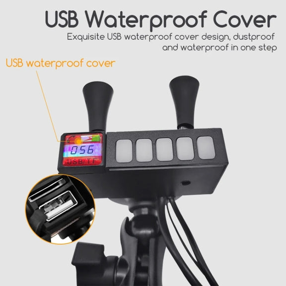 Motorcycle Mobile Phone Charging Stand With Bluetooth MP3 Speaker(YL-056)
