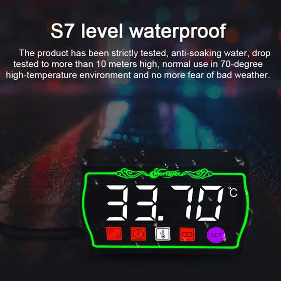 5 in 1 Ambient Temperature Tachometer Morfayer Locomotive Intelligent Multi-function Tachometer