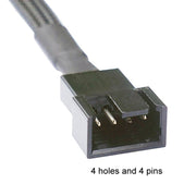 0.27m Computer PWM Temperature Control Cooling Fan Extension Cable Chassis HUB Connector(1 In 1)