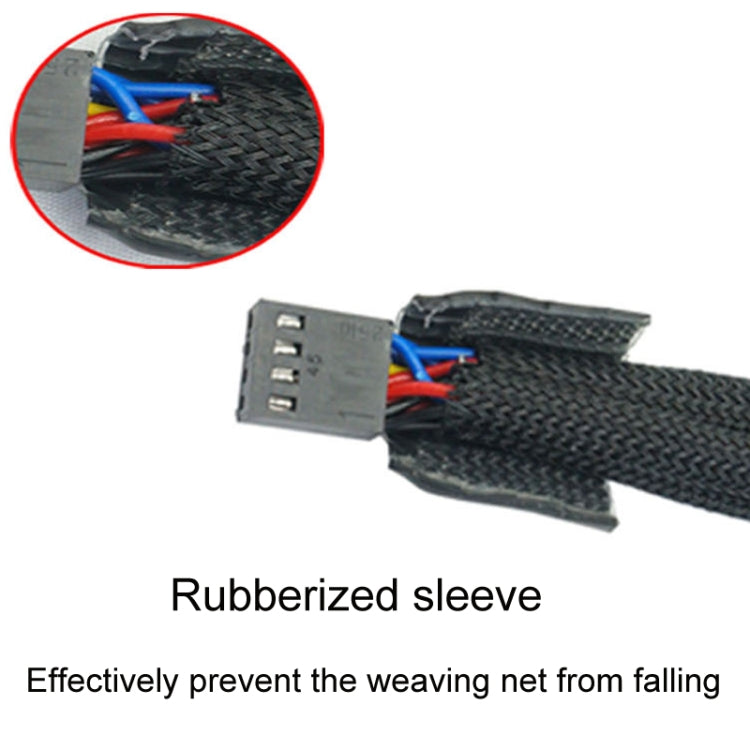 0.27m Computer PWM Temperature Control Cooling Fan Extension Cable Chassis HUB Connector(1 In 1)