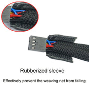 0.27m Computer PWM Temperature Control Cooling Fan Extension Cable Chassis HUB Connector(1 In 1)