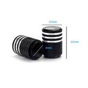 2pcs Auto Tire Laser Skull Valve Cap