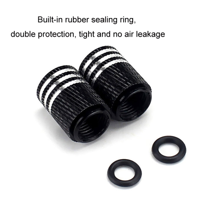 2pcs Auto Tire Laser Skull Valve Cap