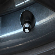 2pcs Auto Tire Laser Skull Valve Cap