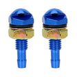 2pcs /Set Automotive Glass Washer Sprayer Aluminum Cap Nozzle(Blue) - Windscreen Wipers by PMC TechLife | Online Shopping South Africa | PMC TechLife | Buy Now Pay Later Mobicred