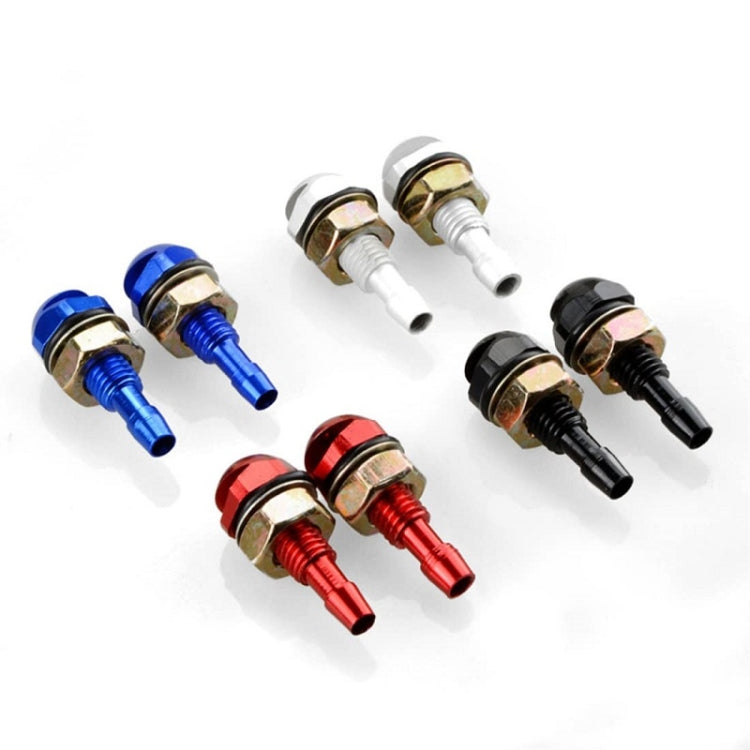 2pcs /Set Automotive Glass Washer Sprayer Aluminum Cap Nozzle(Blue)