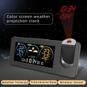 Perpetual Calendar Weather Forecast Color Screen Digital Display Projection Clock(USB)