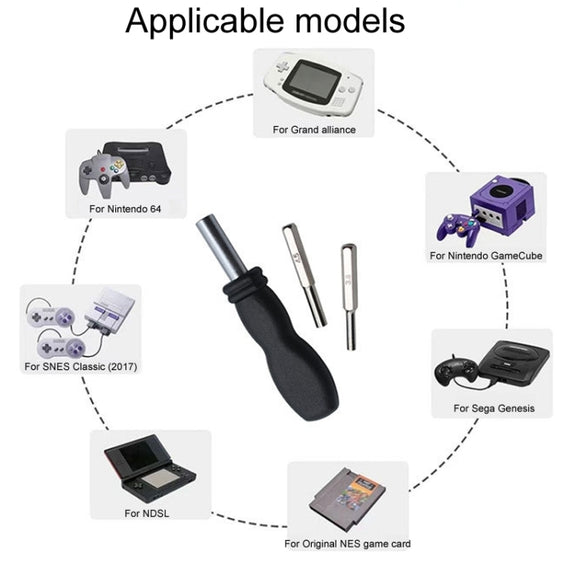 For N64/NGC/SFC Game Console Disassembly Hardware Tools Screwdriver Accessories, Model: 3.8mm+4.5mm Sleeve