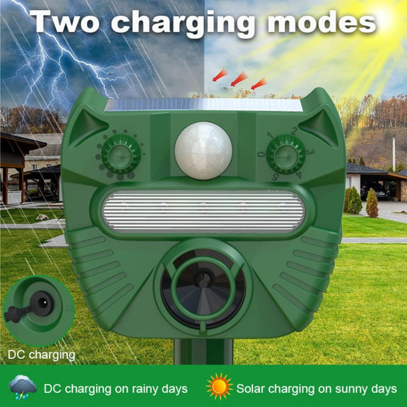 Outdoor Solar Animal Driving Device Ultrasonic Water-resistant Infrared Sensor