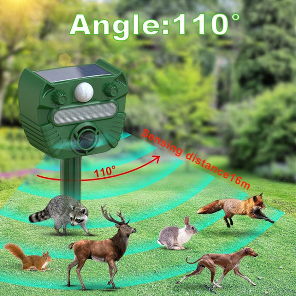 Outdoor Solar Animal Driving Device Ultrasonic Water-resistant Infrared Sensor