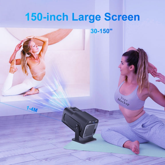HY320 1080P 390ANSI 4K Android 11 Projector With Wifi 6 Bluetooth 5.0 Support Miracast / Airplay / DLNA US Plug