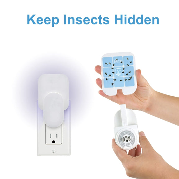 20pcs /Pack Replacement Glue Card for Plug-in Indoor Insect Trap Refills Glue Boards