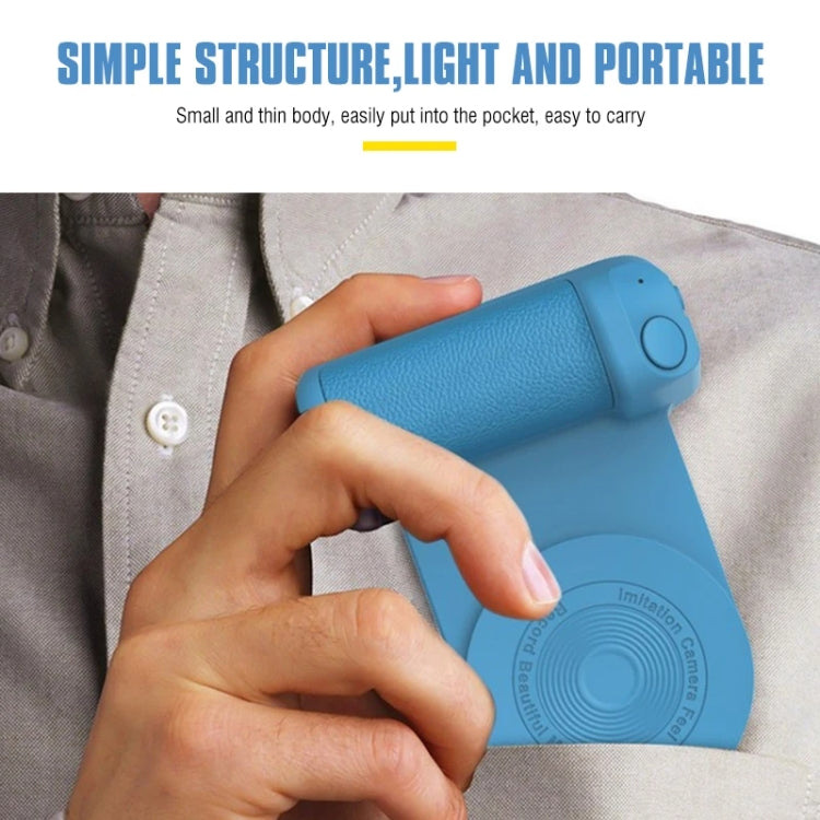 Camera Shape Bluetooth Magnetic Rotating Photo Handle Desktop Stand, Color: Black Basic Model