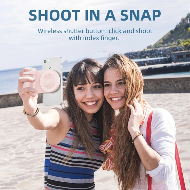 Camera Shape Bluetooth Magnetic Rotating Photo Handle Desktop Stand, Color: Black Basic Model
