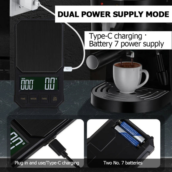Battery Model 1kg/0.1g Portable Toolbox Digital Scale Jewelry Weighing Tool with Timing