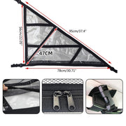 SUV Ceiling Storage Net Car Roof Mesh Storage Bag Suitable For 3-handle Models, Specification: Transparent PVC+Reinforcement Webbing