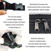 SUV Ceiling Storage Net Car Roof Mesh Storage Bag Suitable For 3-handle Models, Specification: Transparent PVC+Reinforcement Webbing
