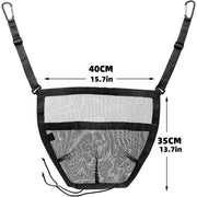 Car Storage Bag Multifunctional Pet Barrier Mesh Bag(Black)