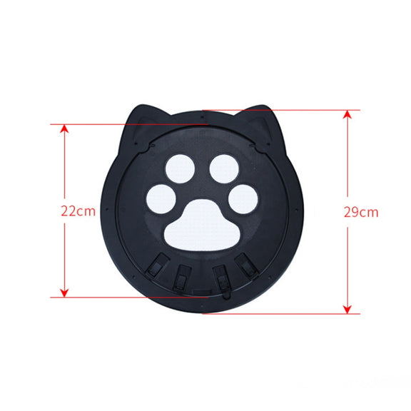 Pet Screen Door Two Way Access Magnetic Closing Cat Door Pet Products(White)