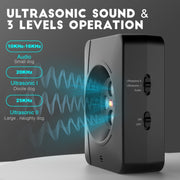 Anti Barking Device for Dogs With 4 Enhanced Ultrasonic Transmitter 3 Adjustable Levels(Black)