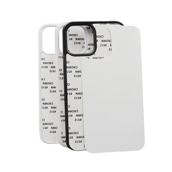 For iPhone 15 10PCS 2D Blank Sublimation Phone Case(Black)