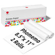 Phomemo 2 Rolls Letter Thermal Paper Use With M08F Printer Holder For M832/M833/M834/M835/P831/Q302 Printer - free shipping - PMC TechLife - Order now!