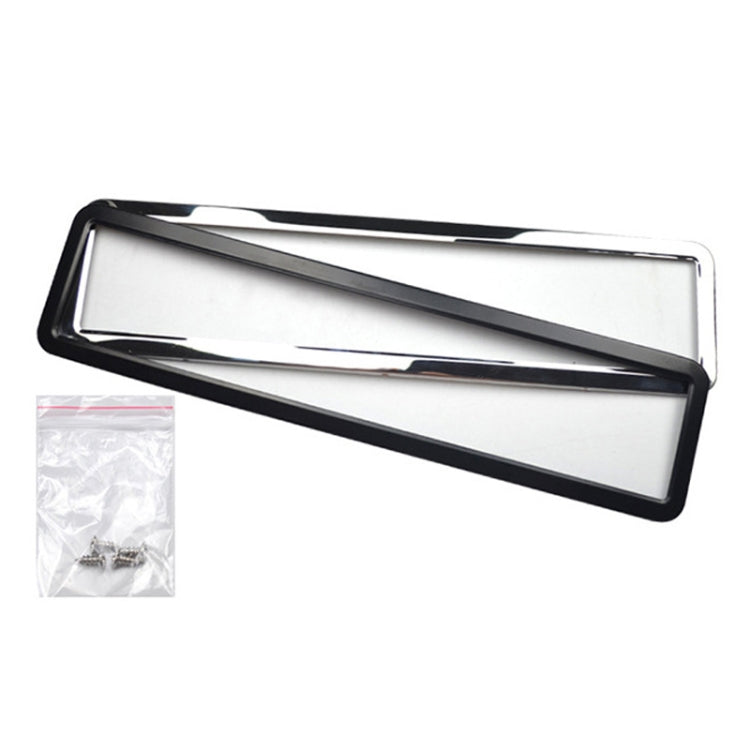 European/Russian/Ukrainian Stainless Steel License Plate Frame(8K Mirror)