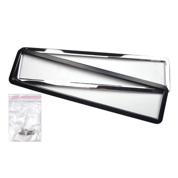 European/Russian/Ukrainian Stainless Steel License Plate Frame(8K Mirror)