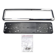 European/Russian/Ukrainian Stainless Steel License Plate Frame(Spray Black)