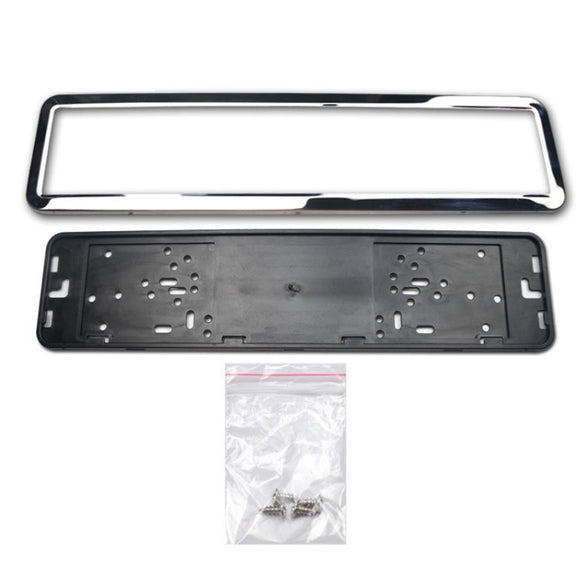 European/Russian/Ukrainian Stainless Steel License Plate Frame(8K Mirror)