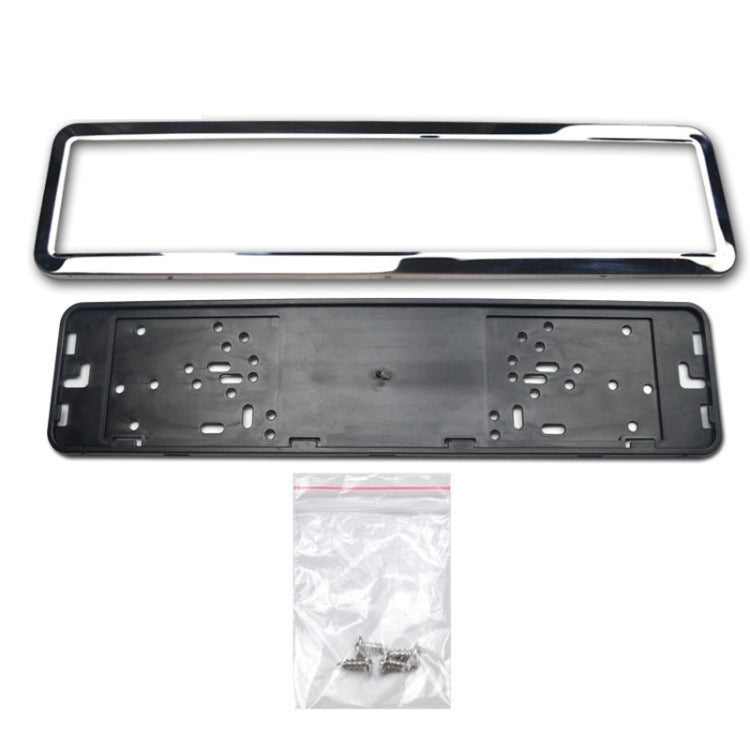European/Russian/Ukrainian Stainless Steel License Plate Frame(8K Mirror)