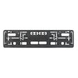 European Standard Single-strip Plastic License Plate Frame, Specification: Carbon Pattern - License Plate Covers & Frames by PMC TechLife | Online Shopping South Africa | PMC TechLife | Buy Now Pay Later Mobicred
