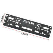 European Standard Single-strip Plastic License Plate Frame, Specification: Carbon Pattern