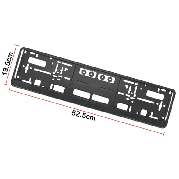 European Standard Single-strip Plastic License Plate Frame, Specification: Carbon Pattern
