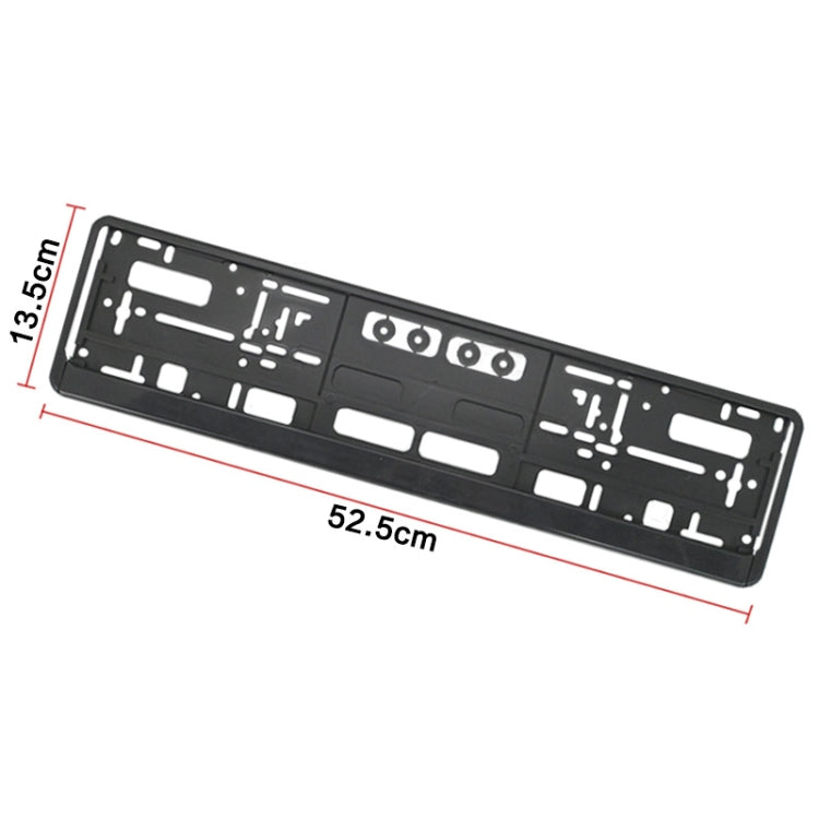 European Standard Single-strip Plastic License Plate Frame, Specification: Carbon Pattern