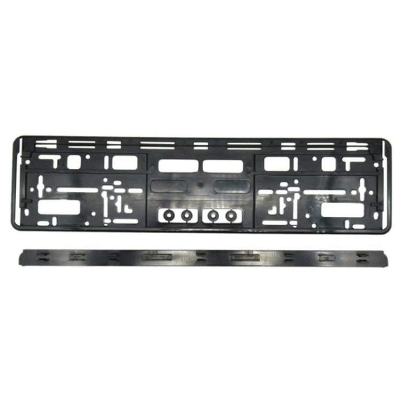 European Standard Single-strip Plastic License Plate Frame, Specification: Carbon Pattern