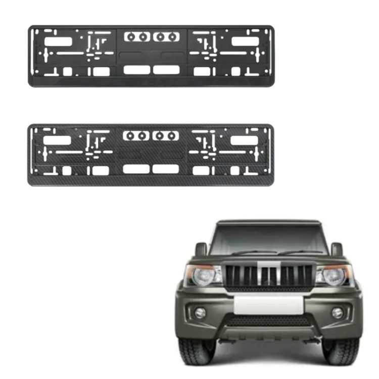 European Standard Single-strip Plastic License Plate Frame, Specification: Carbon Pattern