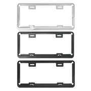 Taiwan Car License Plate Stainless Steel Frame, Specification: Black