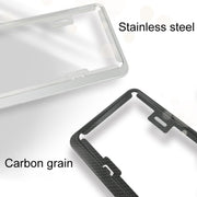 Taiwan Car License Plate Stainless Steel Frame, Specification: Stainless Steel 8K Mirror