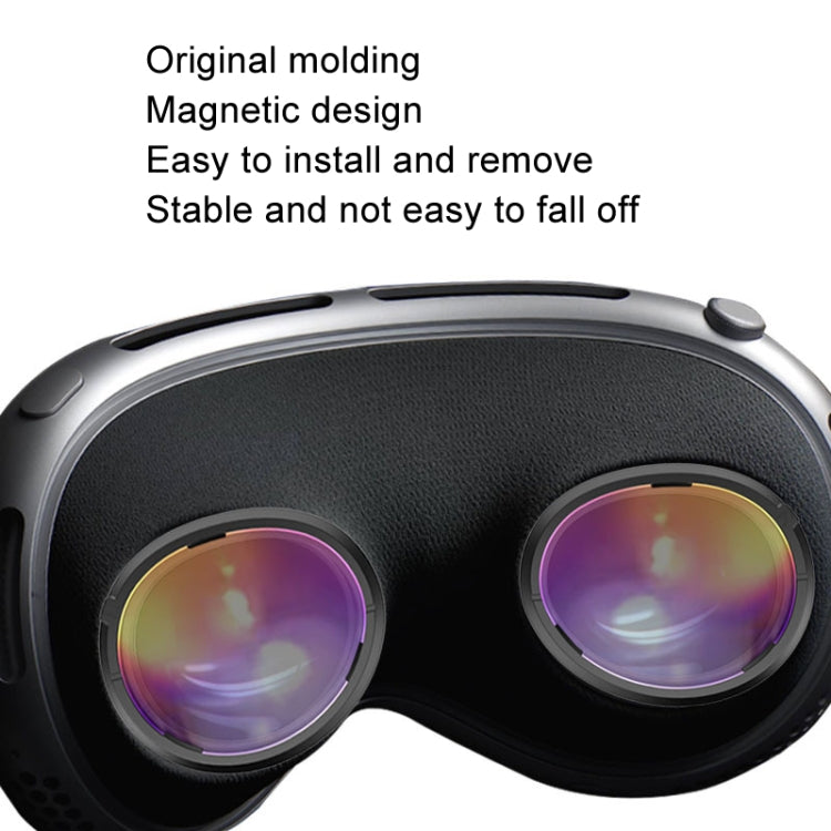 For Apple Vision Pro Magnetic Frame VR Glasses Smart Accessories, Style: 1.67 Refractive Index Frame+400 Degree Anti-blue Light Lens
