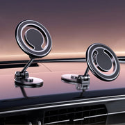 D33 Magnetic Folding Car Phone Holder Rotatable Dashboard Stick-On Navigation Stand